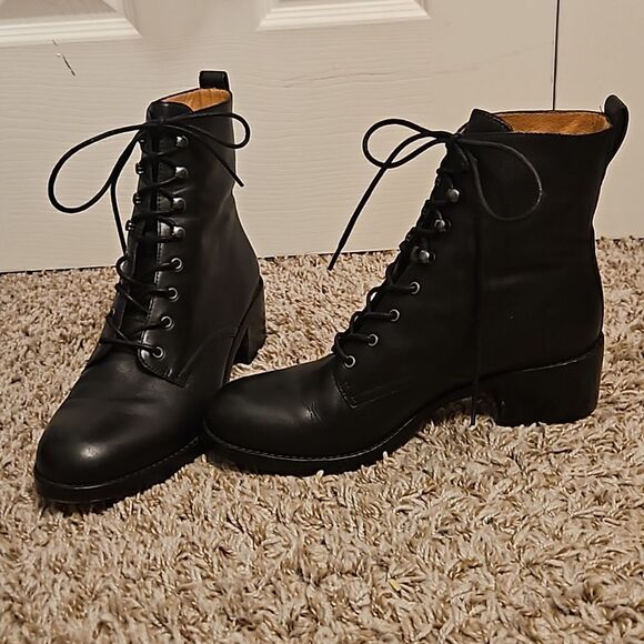 Madewell The Patti lace-up boots size 9